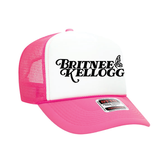 NEW BRITNEE KELLOGG LOGO FOAM TRUCKER HAT